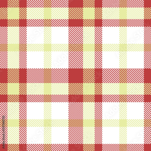 Elegant Seamless Tartan featuring Warm dull red and Cool light khaki Textile Design