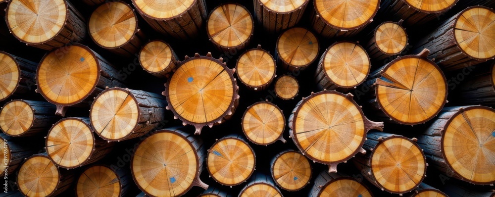 Massive pile of pine & spruce logs, timber industry , industry, raw material, background Massive pile of pine & spruce logs, timber industry , industry, raw material, background