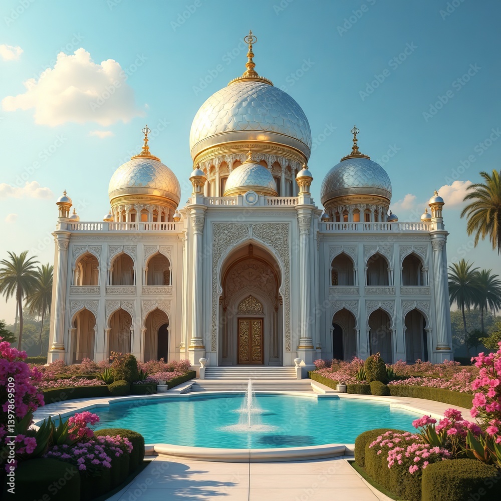 Fototapeta premium Golden Dome Oasis