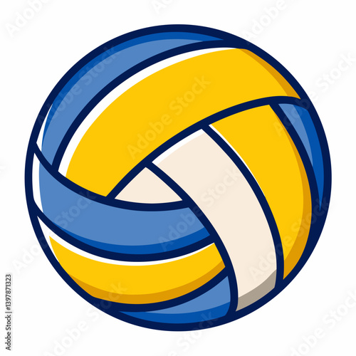 volleyball ball isolated on white