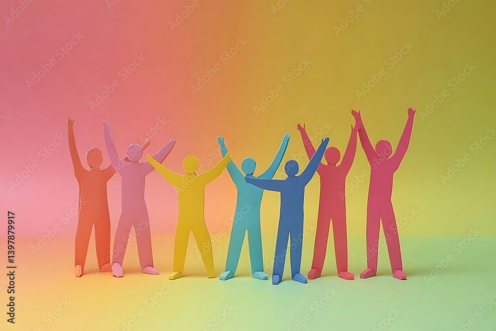 Fototapeta premium Diverse Team Celebrating Unity and Success5