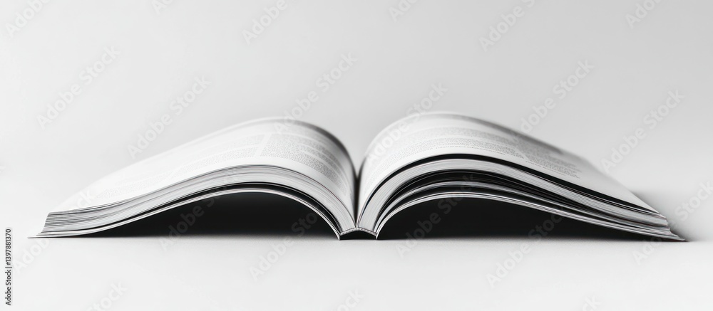 Obraz premium A detailed image showing a book opened to two facing pages