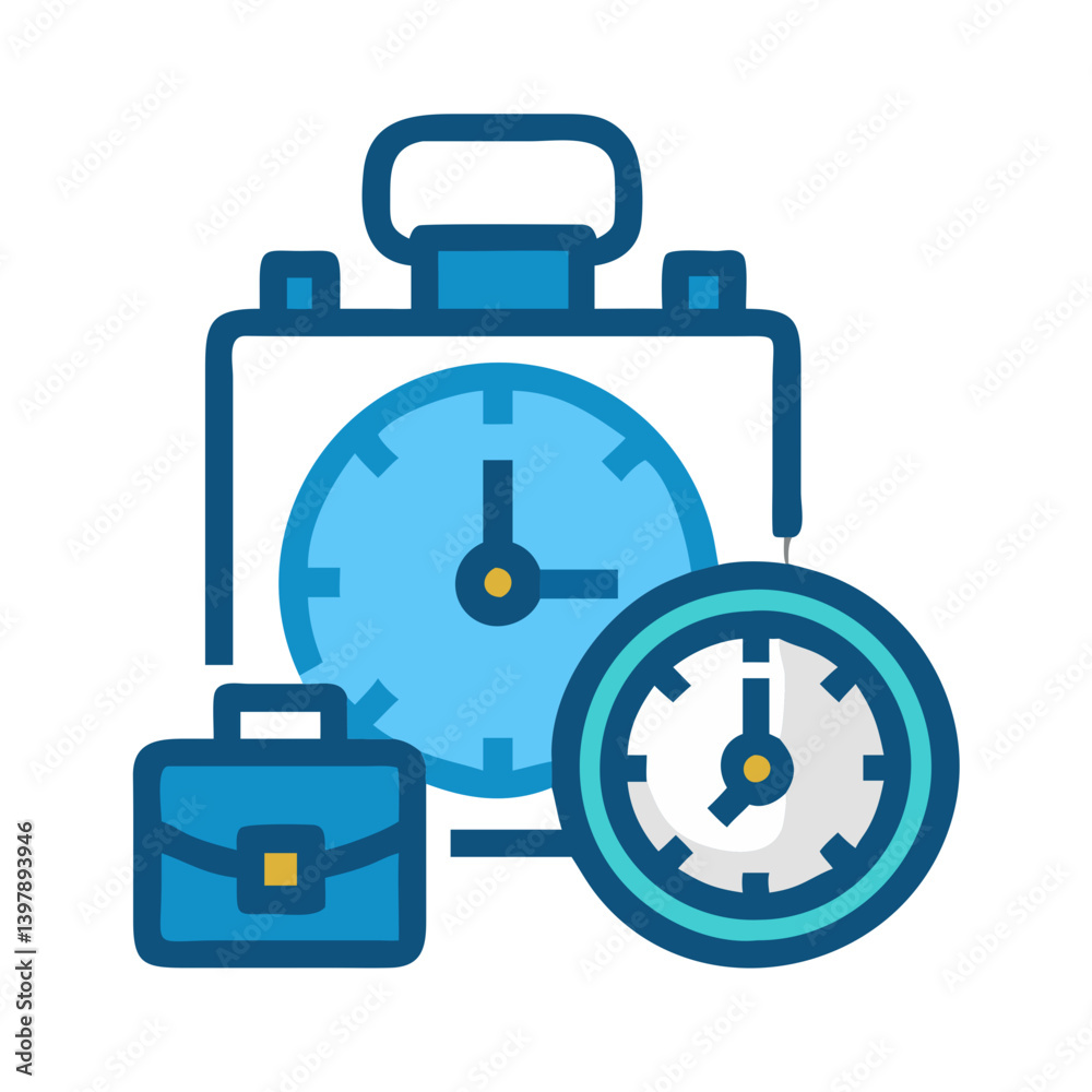 Stylish Business Chronograph Icon Design Stylish Business Chronograph Icon Design