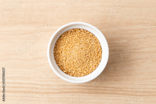 テーブルに置かれた甜菜糖