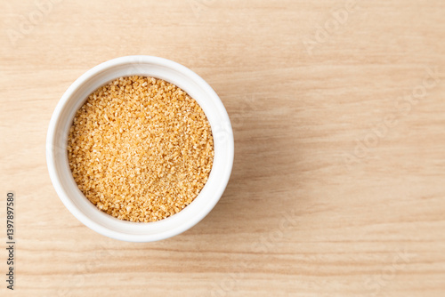 テーブルに置かれた甜菜糖