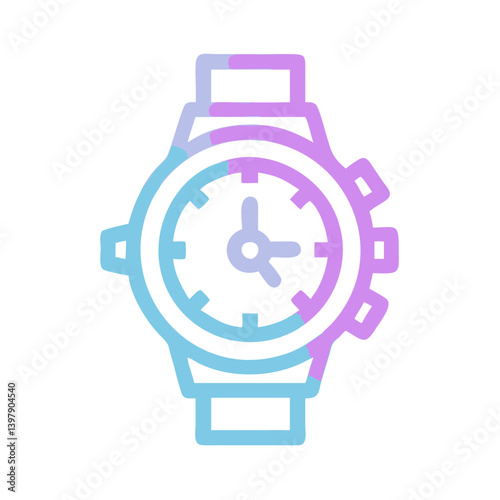  Gradient Chronograph Watch Icon