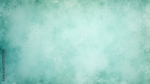 A Vintage Background Texture Featuring A Soft Blue Green Marbled Design With Faded And Distressed