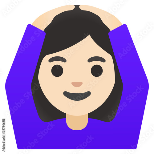 Woman Gesturing OK: Light Skin Tone
