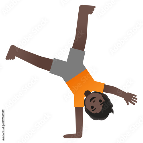 Person Doing Cartwheel Emoji  