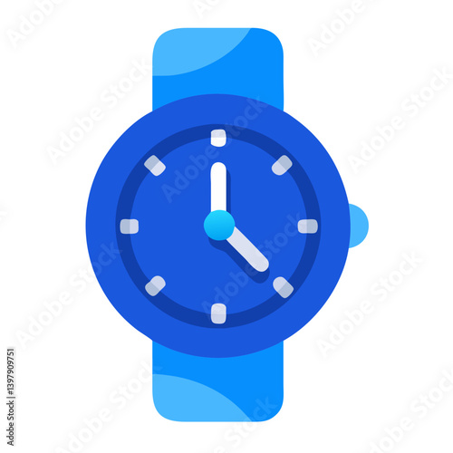  Stylish Midnight Blue Watch Graphic