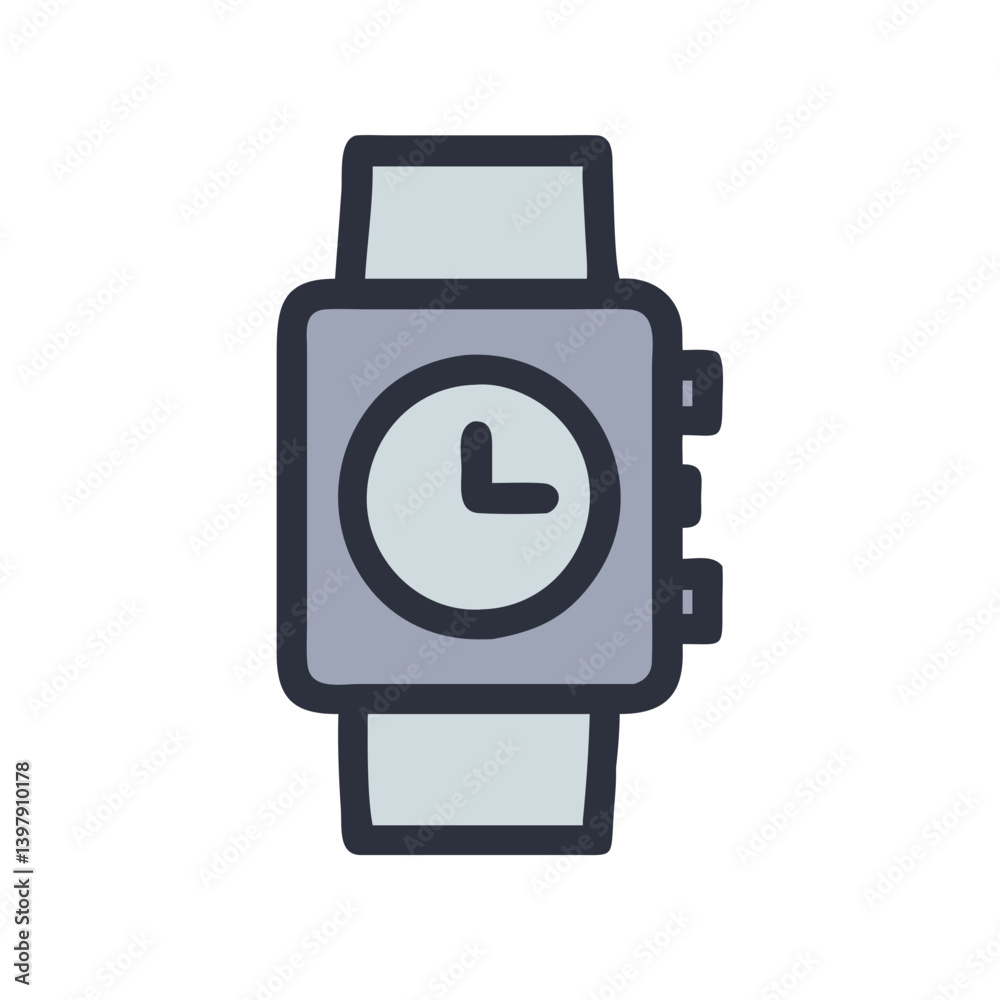Chic Minimal Display Watch Illustration Chic Minimal Display Watch Illustration