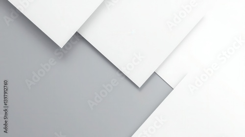 White Gray Background Abstract Triangle Shapes 