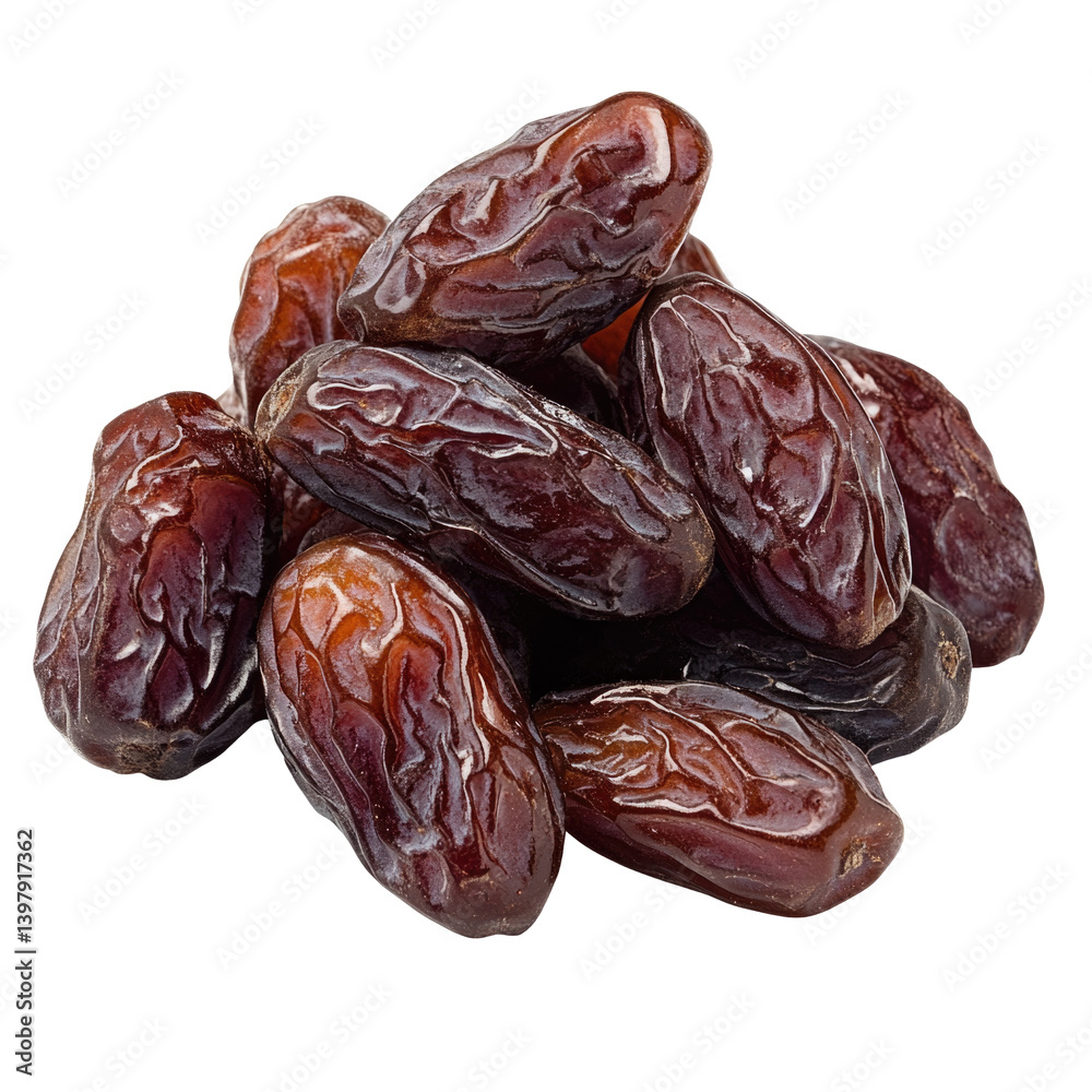 Dried Date Cluster on transparent background Dried Date Cluster on transparent background