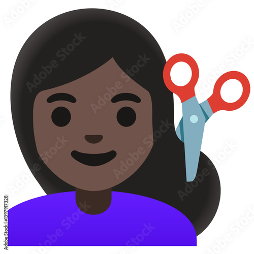 Woman Getting Haircut Emoji  