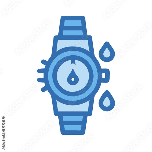  Chic Water Resistant Watch Illustration