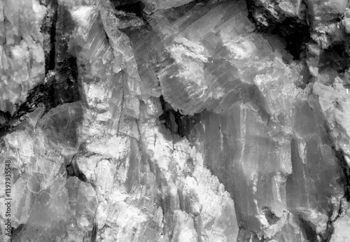 Quartz rock structure texture, close up background.
