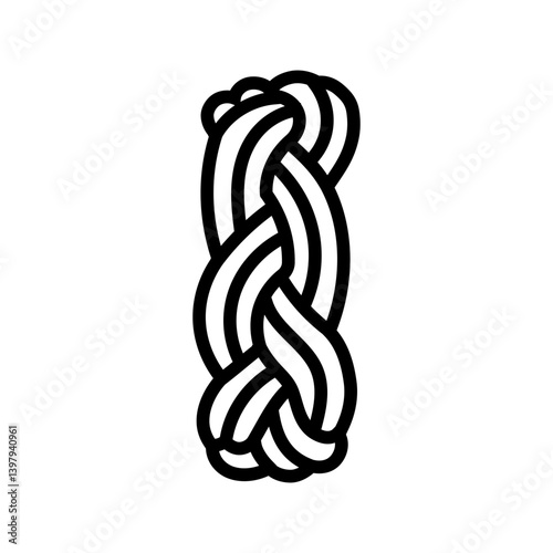 turks head nautical knot line icon vector illustration