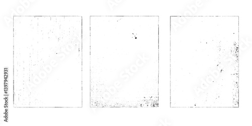 Grunge Urban Backgrounds set.Texture Vector.Dust Overlay Distress Grain ,Simply Place illustration over any Object to Create grungy Effect .abstract,splattered , dirty, texture for your design.

