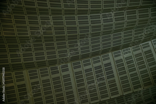 Wallpaper Mural Abstract ceiling in office building, interior design. Details of modern architecture. Building abstract.  Building background. Torontodigital.ca