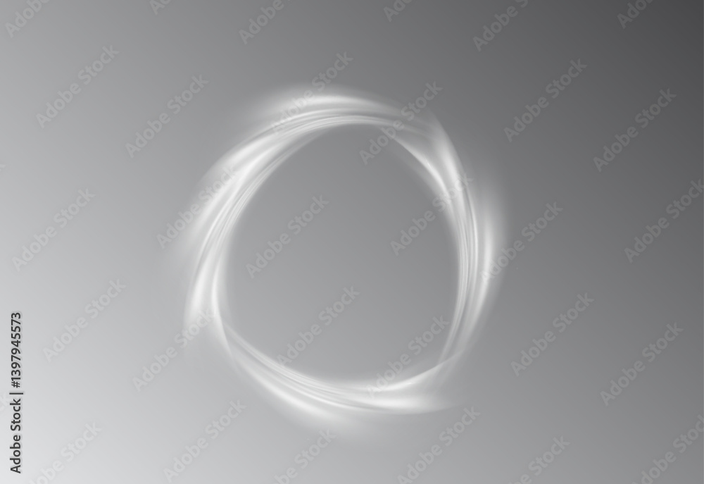 Obraz premium White Round Circle effect