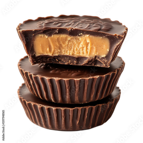 Reese's Peanut Butter Cups isolated on white background