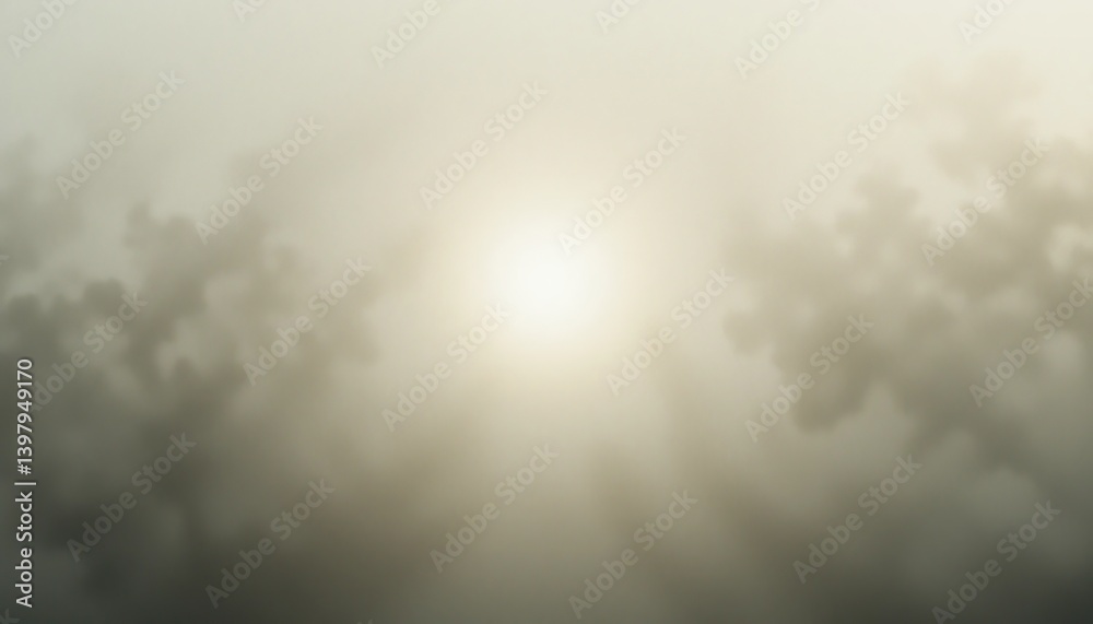 Obraz premium Mysterious mist phenomenon in nature ethereal atmosphere digital visual serene environment wide-angle view tranquility and reflection