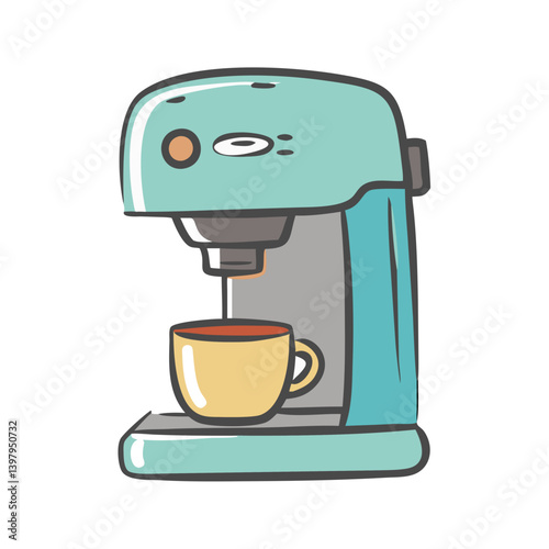 coffee maker icon, coffee maker vector illustration-simple illustration of coffee maker, perfect for coffee maker logos and icons