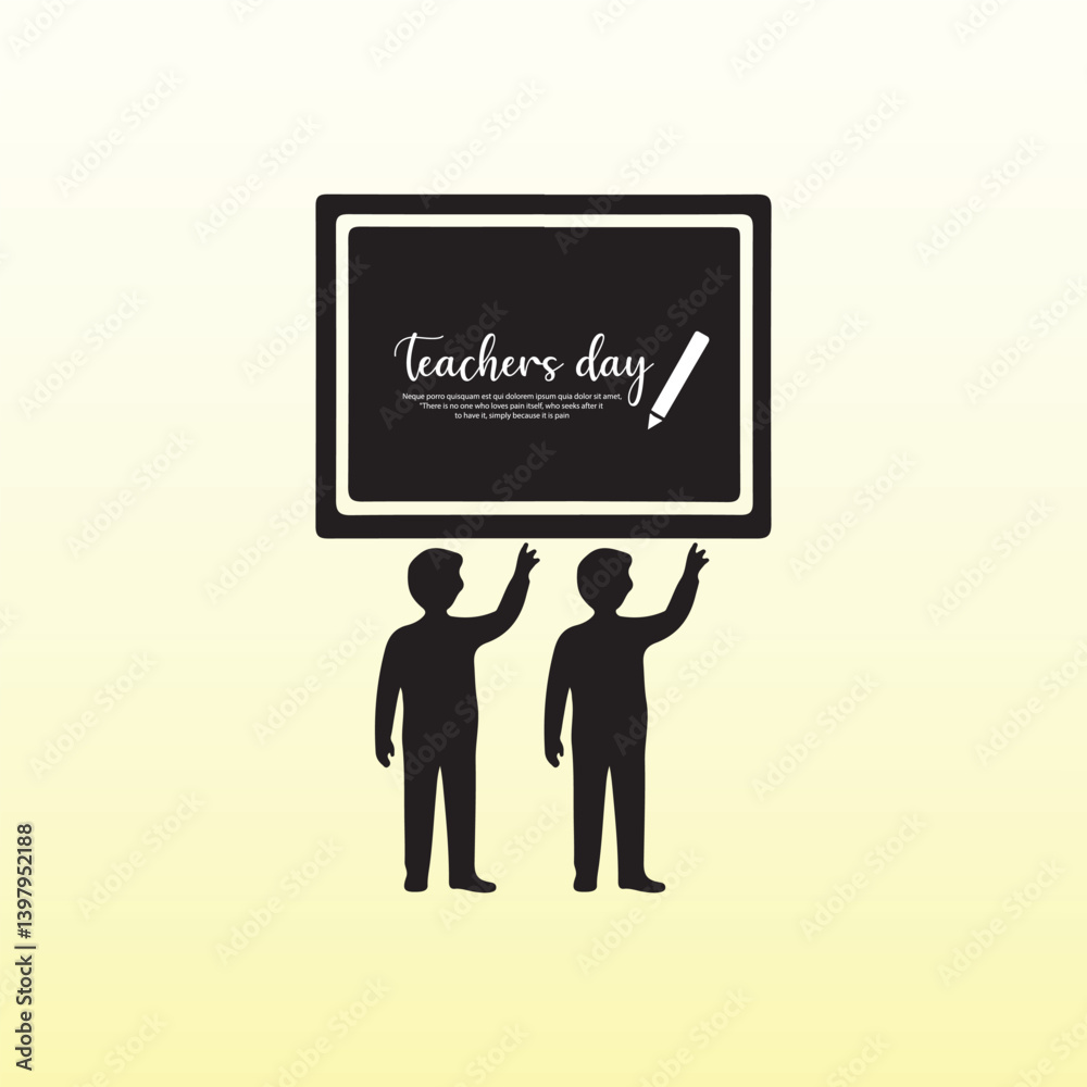 Teachers Day Celebration with Students and Blackboard Teachers Day Celebration with Students and Blackboard
