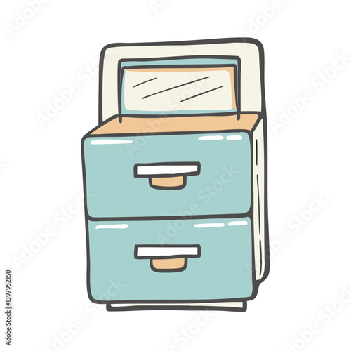 filing cabinet icon, filing cabinet vector illustration-simple illustration of filing cabinet, perfect for filing cabinet logos and icons
