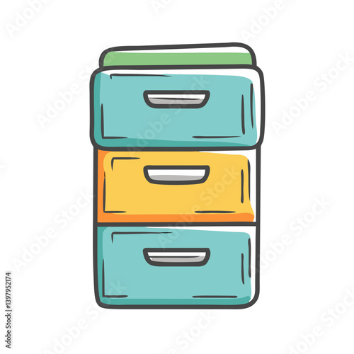 filing cabinet icon, filing cabinet vector illustration-simple illustration of filing cabinet, perfect for filing cabinet logos and icons