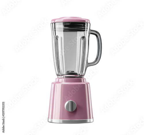 Stylish kitchen blender for making smoothies and soups on a transparent background, cut out