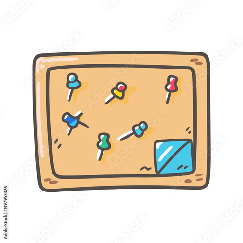 office bulletin board pins icon, office bulletin board pins vector illustration-simple illustration of office bulletin board pins, perfect for office bulletin board pins logos and icons