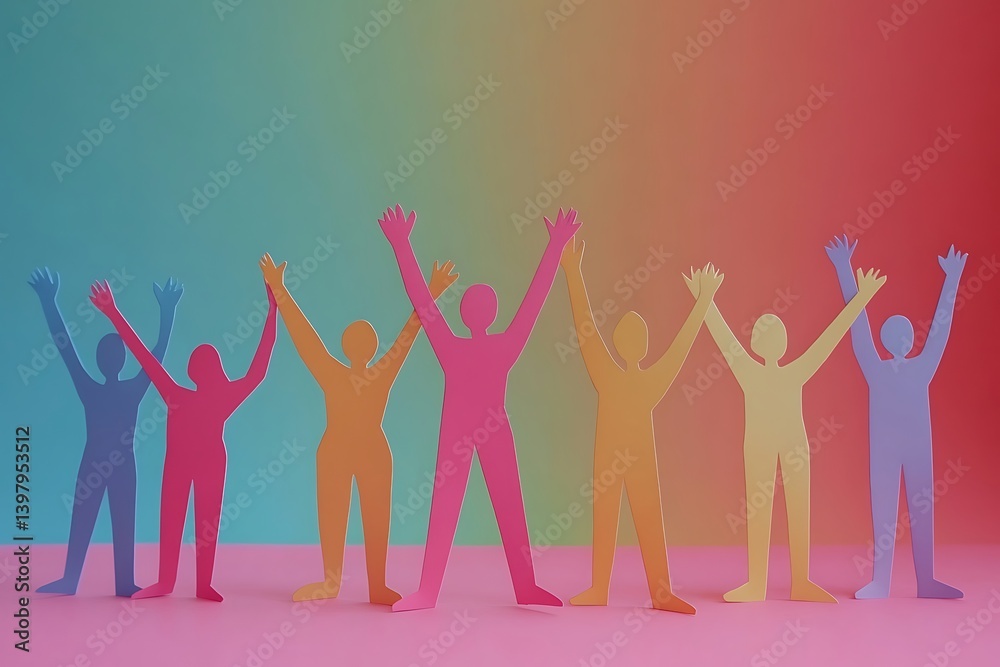 Fototapeta premium Diverse Team Celebrating Success Together89