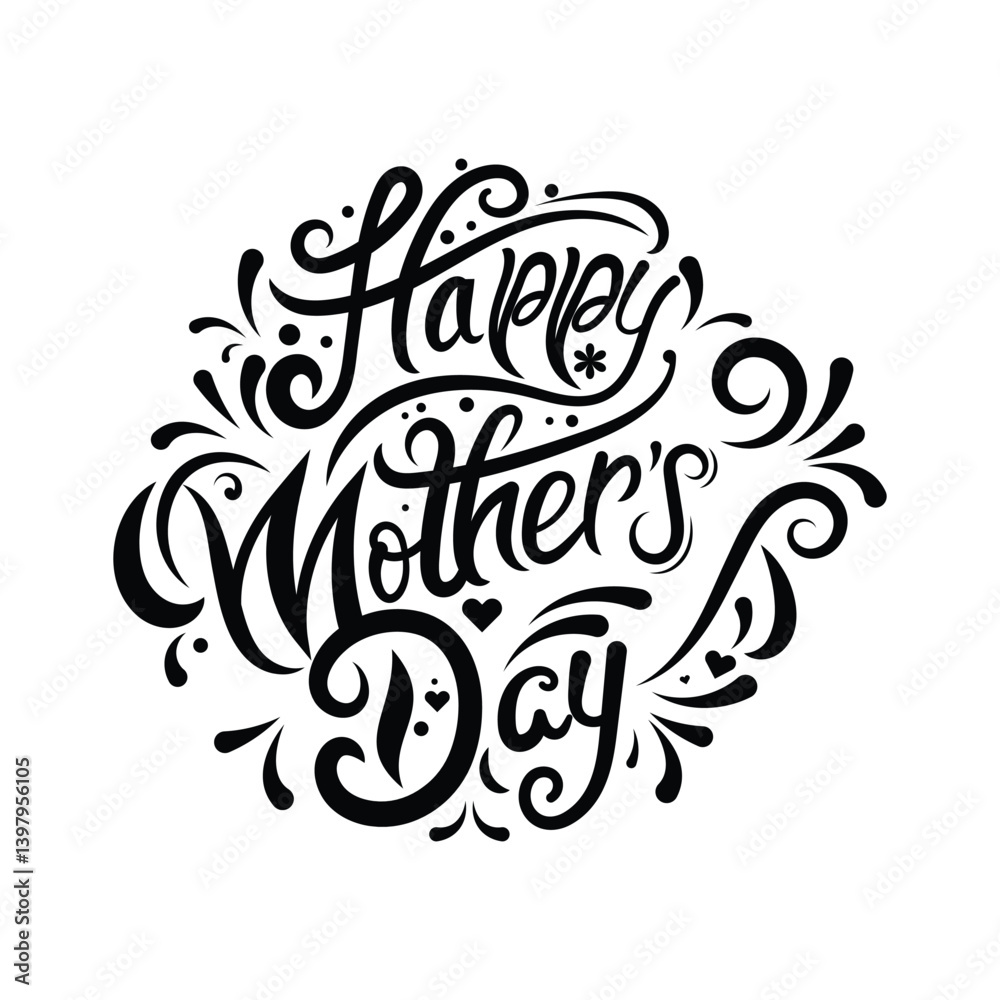 happy mother's day typography design happy mother's day typography design