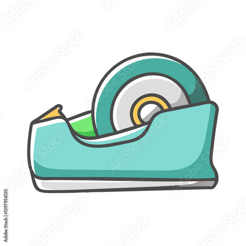 tape dispenser icon, tape dispenser vector illustration-simple illustration of tape dispenser, perfect for tape dispenser logos and icons