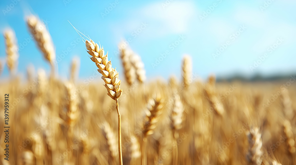 Golden Wheat Field In Sunlight Golden Wheat Field In Sunlight