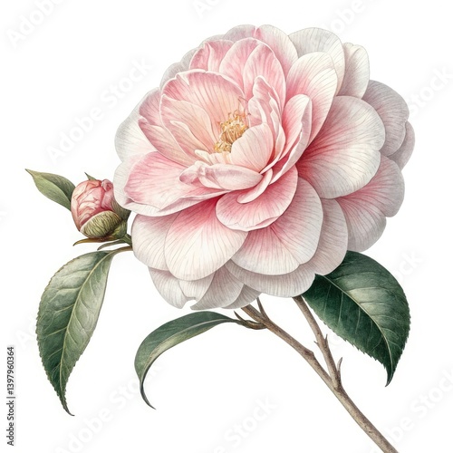 Fototapeta Naklejka Na Ścianę i Meble -  pink rose isolated on white background