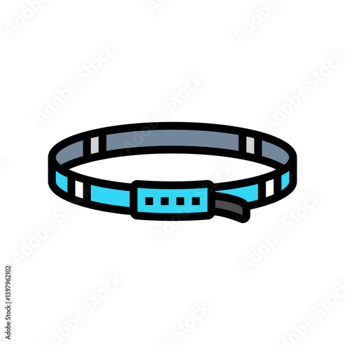 slings rock climbing color icon vector illustration