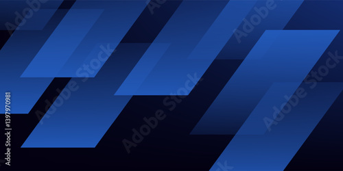 Blue abstract geometric background. Vector illustration