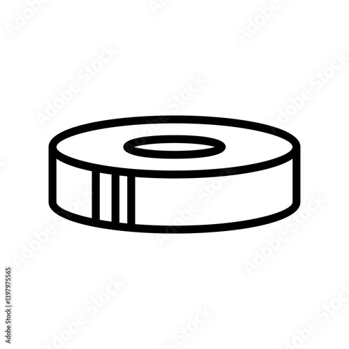 tape rock climbing line icon vector illustration