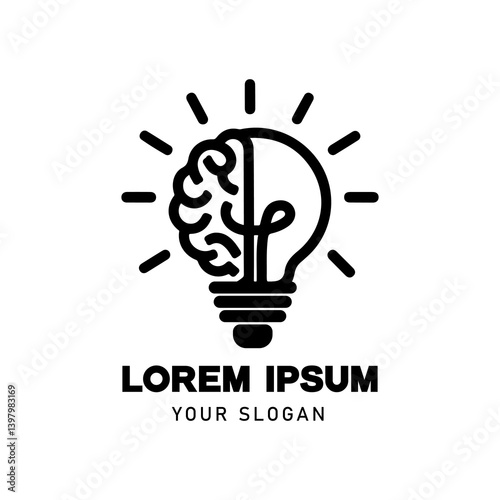 creative light bulb idea logo for Company