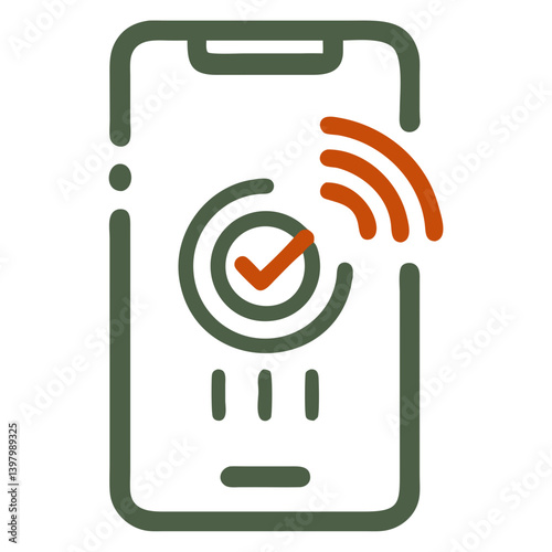 Biometric fingerprint verification on smartphone screen  