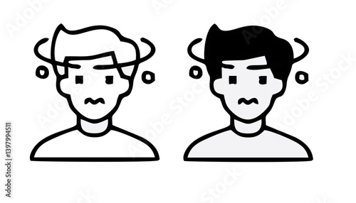 Allergy and symptoms line black icons set. Dermatological, infectious disease. Food intolerance, poisoning. Flu, influenza