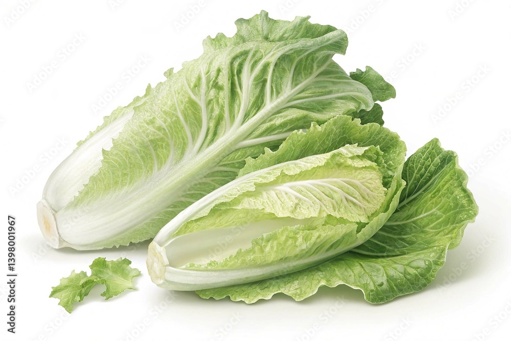 Iceberg lettuce isolated on white background Iceberg lettuce isolated on white background