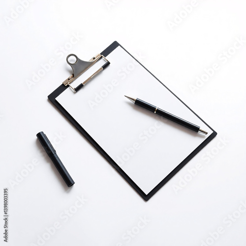 Wallpaper Mural clipboard with pen and paper Torontodigital.ca