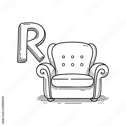 An Illustration of letter R stand for Recliner