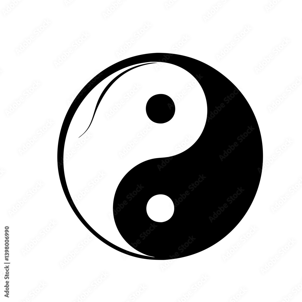 yin yang icon, yin yang silhouette vector illustration-simple silhouette illustration of yin yang, perfect for yin yang logos and icons yin yang icon, yin yang silhouette vector illustration-simple silhouette illustration of yin yang, perfect for yin yang logos and icons