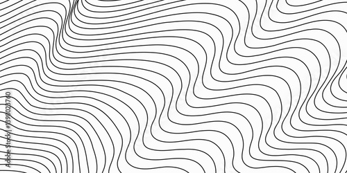 Abstract mesh line background. Simple black and white motion line art backdrop design. Dynamic background with lines