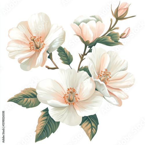 pink and white flower