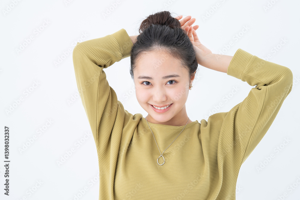 若い女性のビューティ